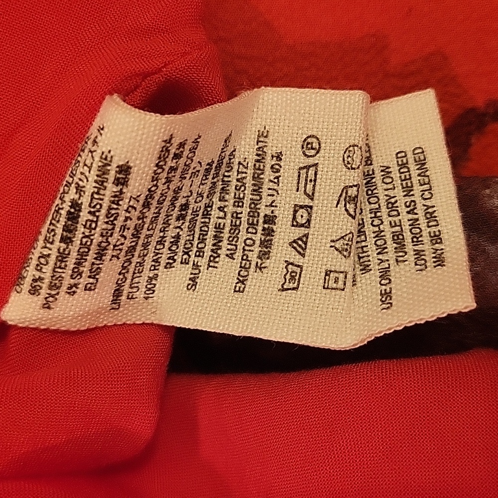 Free People Flutterby Red Pleated Dress SZ 2 - Picture 7 of 7